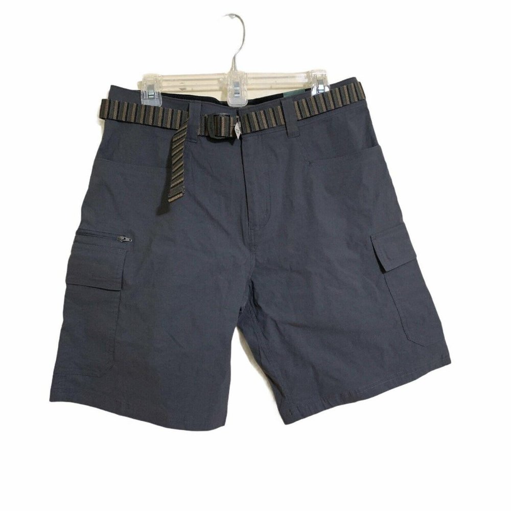Orvis Tech Cargo Shorts Belted Nylon Sz 32 Hiking